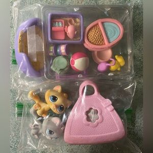 Littlest pet shop| Cat and accessories bundle